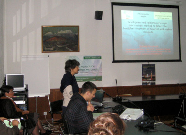 07 Prof. Dr. Giulietta Smulevich - Development and validation of a rapid spectroscopic method to detect the fraudulent treatment of tuna fish with carbon