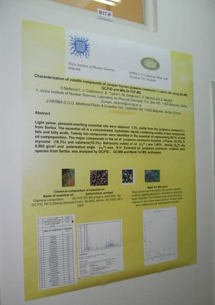 12 O. Neskovic, J. Cveticanin, Dj. Trpkov, M. Stoiljkovic, D. Nikolic, Z. Nikolic, Characterization of volatile compounds of juniper fructus eteric oils
